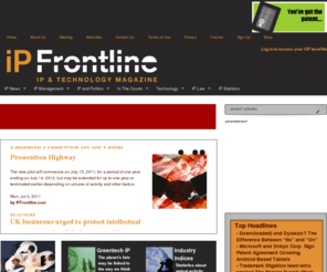 cafezine.com: IPFrontline Magazine of Intellectual Property and Technology
IPFrontline magazine features patent intellectual property technology news and best practices.