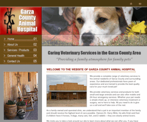 garzacountyanimalhospital.com: Garza County Animal Hospital in Post, Texas provides veterinary services to the Garza County area
Garza County Animal Hospital provides veterinary services to Garza County, Texas and surrounding areas and is a family-owned business.