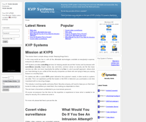 kvps.net: KVP Systems
KVP - Security is an unachievable