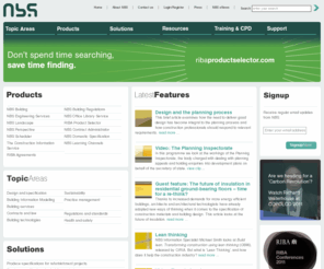 thenbs.com: NBS | National Building Specification | Welcome to NBS
Find out about the NBS suite of construction information management products from contract administration tools to full building and engineering specification systems.