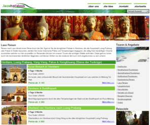 laos-holiday.com: Thailand Bangkok,Chiang Mai,Koh Samui,Krabi,Pattaya,Phuket Rundreisen,Touren,Hotels,Resorts individualanbeot
Thailand Reiseveranstalter für Individuell Reisen Rundreisen, Island Hopping, Hotel Buchungen, Kambodscha, Langzeiturlaub, Heiraten, Incentive & Events, Mietwagen, Kreuzfahrten & Boottouren, Tauchen & Gesundheit, Kultur & Erlebnisreisen