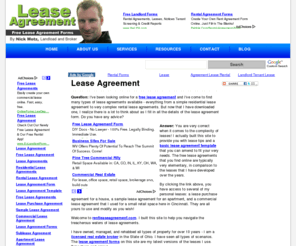 rentleaseagreement.com: Lease Agreement
RentLeaseAgreement.com: free downloadable lease agreements in .pdf or .doc format, and online forum to share leases, by Nick Motz, licensed OH real estate broker and landlord with over 10 years experience