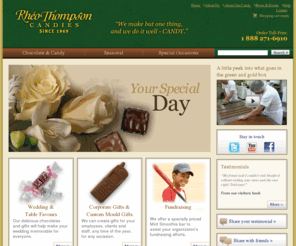 rthompsoncandies.com: Rheo Thompson Candies Ltd.: Home
Rheo Thompson Candies produces over 100 different kinds of chocolates. Our specialty is Mint Smoothies. We are located in Stratford, Ontario, Canada.