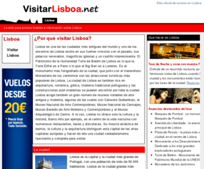 visitarlisboa.net: Lisboa - Hoteles baratos, guía y qué hacer en Lisboa
Hoteles baratos y céntricos en Lisboa con una guía y recomendaciones sobre turismo y qué hacer en la ciudad.