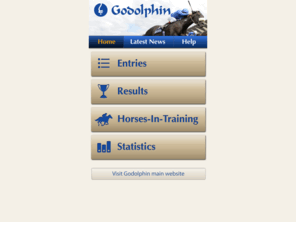 godolphin.biz: Godolphin - Home
Godolphin is the Maktoum family's private horseracing stable with headquarters in the United Arab Emirates. Racing information, images and video footage of Godolphin’s horses updated daily