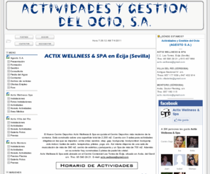 actix.es: Agesto. Centro Actix - Deporte y Salud. Centro Deportivo Actix. Ecija. (Sevilla). Villa del Rio (Córdoba). Cabra (Córdoba). Actix. Complejo de deporte y ocio, con piscina, pabellón cubierto y multiples espacios auxiliares. Clases de taekwondo, full contact, spinning, fitness, batuka, aerobic, step
Agesto. Centro Deportivo Actix de Ecija (Sevilla). Complejo de deporte y ocio, con piscina, pabellón cubierto y multiples espacios auxiliares.  Clases de batuka, step, fitness, gap, streching, tenis, taekwondo, full contact, musculación, etc