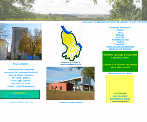 comcom-laplume.com: site de la communauté de communes du canton de Laplume-en-bruilhois
site officiel sur tout ce qui concerne le canton de Laplume en bruilhois qui regroupe 9 communes : aubiac, brax , estillac, laplume, moirax, marmont-pachas, st colombe , sérignac