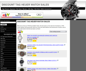 discount-watch-sales.com: Discount TAG Heuer Watch Sales
Welcome to Discount TAG Heuer Watch Sales, the best place on the internet to find deals on TAG Heuer watches and accessories. We scour new and used watches and accessories on eBay as well as Amazon to find the best deals out there!