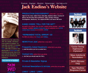 endino.com: ENDINO.COM
Jack Endino's Web Site, with production discography, FAQ and tons of info.