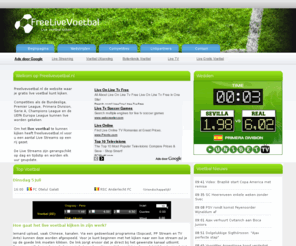 freelivevoetbal.nl: Live voetbal kijken
Gratis live voetbal kijken van alle competities van de wereld 
