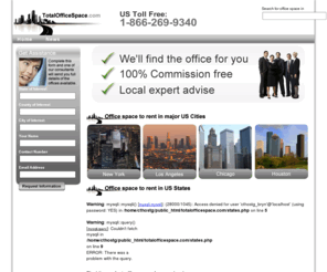 totalofficespace.com: Office Space Rental | Commercial Property for Lease | Offices for Rent
Office Space Local provides listings of offices and commercial properties available for rent.  Enquire for leasing quotes on commercial offices.