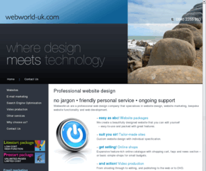 tvandfilm.co.uk: north devon web site design
Webworld-uk are a UK professional website design company providing our clients with high quality web design, website development and website marketing.