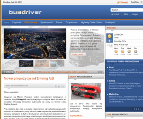 busdriver.pl: Busdriver.pl - praca, informacje, społeczność i forum dla kierowców w UK
Busdriver.pl - portal społecznościowo-informacyjny kierowców autobusów na emigracji