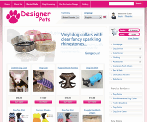 designerpets.co.uk: Dog Collars | Crystal Dog Collars | Rhinestone Dog Collars |  Designer Pets |  Pucci Dog Clothes | Chihuahua  Dog Beds | Bling Chiwawa Collars. - Designer Pets - Glitzy and Glamorous pet accessories for dogs and cats
Dog Collars are sold by Designer Pets along with Crystal Dog Collars, Rhinestone Dog Collars. Designer Chihuahua clothes are handmade.  - The UK's favourite online pet store for glitzy and glamorous Designer Jumpers, Dog & Cat collars.  The only shop you will need to pamper your pet!