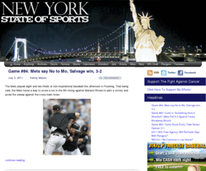 newyorkstateofsports.com: New York State of Sports, A New York Sports Blog
A New York Sports Blog Featuring the New York Yankees, New York Mets, New York Jets, and New York Giants