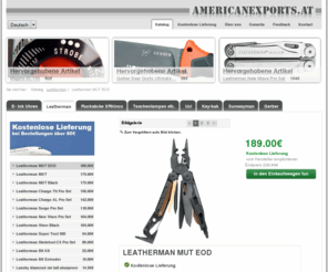 americanexports.at: Katalog | Leatherman MUT EOD - 189.00€ - Leatherman Multitools, Phosphor watches, Olight torches and more at the best prices - americanexports.at
Leatherman Multitools, Phosphor watches, Olight torches and more at the best prices