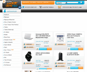 deveyuku.com: Deveyükü, Internet'ten Alışverişin En Uygun Adresi
Bilgisayar, cep telefonu , ev ve ofis eşyaları , kişisel bakım  ihtiyaçlarınızı  hatta altınlarınızı bile en uygun fiyata almak için hemen tıklayın.