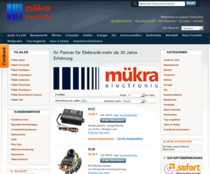 muekra.net: Startseite
Dies ist der Onlineshop von Mükra electronic 