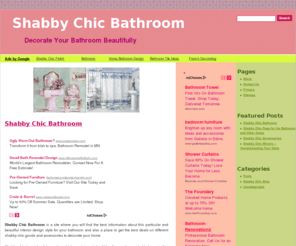 shabbychicbathroom.com: Shabby Chic Bathroom
Shabby Chic bathroom decoration ideas and pictures. Best colors to use and great deals to style your bathroom like a shabby chic.