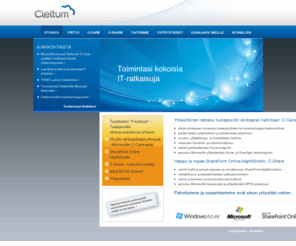 cieltum.com: Etusivu - Cieltum Oy Yhteisöllinen tuoteyksilön elinkaarenhallinta
Pitkän linjan asiantuntemusta tiedon- ja elinkaarenhallintaan.