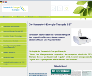 sauerstoff-energie-therapie.info: SET - Sauerstoff-Energie-Therapie bei COPD, Asthma, Burnout, Fibromyalgie - Information der Günzel Medical Consulting & Development UG
Sauerstoff-Energie-Therapie verbessert die Herzrhythmusvariabilität-HRV