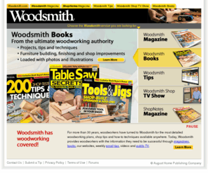 com: Woodsmith - Woodworking magazines, plans, books, tips and TV show