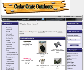 auctioncrate.info: Cedar Crate Outdoor Sporting Goods for less  - Cedar Crate
Cedar Crate, The outdoor and more store and more Cedar Crate Outdoor store for the whole family