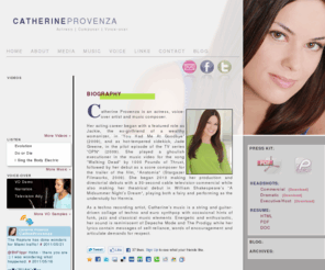 catherineprovenza.com: Catherine Provenza :: Actress | Composer | Voice Over
Official website of actress, composer and voice over artist, Catherine Provenza. Includes videos, photos, free music downloads and more.