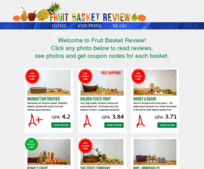 corporategiftsreview.com: Fruit Basket Reviews, Fruit Baskets Comparison Chart, 20% Coupon Code
Fruit Baskets - Fruit Basket Review directs you to the best fruit baskets online and provides fruit basket discount, promotional, and coupon codes.