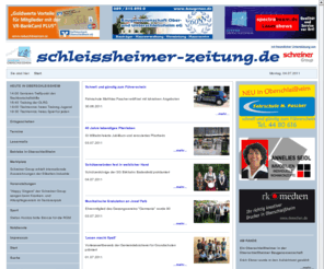 schleissheimer-zeitung.de: schleissheimer-zeitung.de - tageszeitung für berichte, termine und service in oberschleissheim
schleissheimer-zeitung.de - online-tageszeitung bietet aktuelle berichte über ortsgeschehen, wirtschaft, sport aus oberschleissheim, dazu service wie notdienste, geschäftsanzeigen oder termine mit interaktiver beteiligung