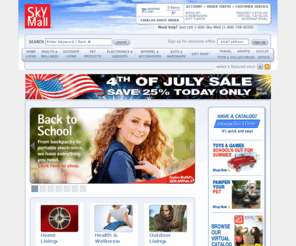 bidskymall.com: Shop for Home, Outdoor, Electronics and Apparel Products at SkyMall.com
SkyMall shopping magazine is your home for the best online catalog shopping! Browse from home living, décor, audio, ipod, electronics and apparel. Purchase securely online.