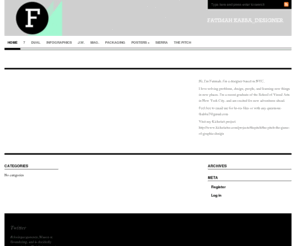 fatimahkabba.com: Fatimah Kabba
Online Portfolio of Fatimah Kabba