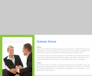 outsourcing-cta.com: outsourcing-cta
 Somos una cooperativa de trabajo asociado que presta servicios en el desarrollo de procesos empresariales a terceros contratantes, por medio de nuestros asociados trabajadores, los cuales buscan superar las expectativas de productividad de las empresas clientes.