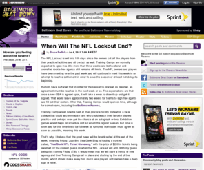 baltimorebeatdown.com: Baltimore Beat Down - For Baltimore Ravens Fans
Your best source for quality Baltimore Ravens news, rumors, analysis, stats and scores from the fan perspective.