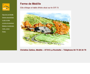 medille.com: La ferme de Médille, gite d'etape et table d'hote
