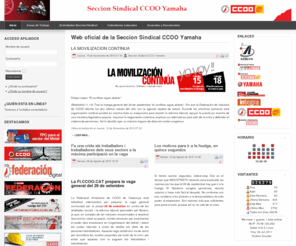 ccooyamaha.org: Web oficial de la Seccion Sindical CCOO Yamaha
ccoo yamaha - Web de la SEccion Sindical de CCOO en Yamaha