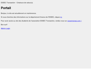 essecinvestmentclub.com: ESSEC Transaction, créateurs de valeurs !
ESSEC Transaction - Créateurs de valeur(s)