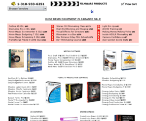 filmwareproducts.com: FilmWare Products - Software & Hardware for the Entertainment Industries
FilmWare Products -- Software and Hardware for the Entertainment Industries