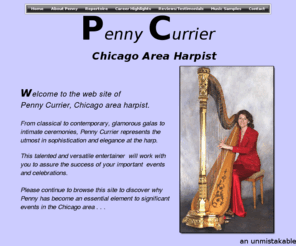 harpnpenny.com: Penny Currier - Chicago Harpist
Chicago Harpist for Weddings and other Harp