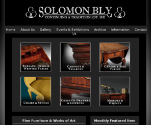 solomonbly.com: Solomon Bly Antique Furniture - Welcome to our Homepage
English & American Furniture from the 17th, 18th, 19th & 20th centuries