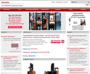 toyotatrukit.com: Toyota Material Handling Eesti
Tere tulemast Toyota Material Handling Eestisse. Firma esindab Toyota ja BT brände Eestis