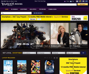 ymovies.asia: Movie Showtimes, Synopses and Entertainment News - Yahoo! Malaysia Movies
Yahoo! Malaysia Movies is your guide to everything about movies online, from upcoming releases, to movies in cinemas and theaters. Find cinema and movie news, actors & actresses profile and biography, celebrity pictures and photos, movie showtimes, box office in Malaysia