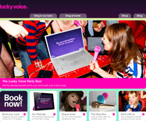 lucky-voice.com: Lucky Voice
 Lucky Voice is the most liberating, heart-racing, life-affirming private karaoke experience on earth.