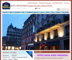 bestwestern-empire-elysees.com: Best Western Empire Elysées (Paris XVII) - Accueil
Best Western Empire Elysées (Paris XVII), la description des meta tags