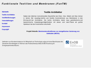 funtm.info: Funktionale Textilien und Membranen (FunTM)
