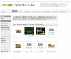 gardenfurniture1.co.uk: Garden Furniture - Summerhouse - Garden Furniture Sets
Garden Furniture - Find a Summerhouse, Garden Furniture Sets, Garden Parasol, Garden Lounger, Hammocks, Cushions, Garden Benches and more. We feature metal, wicker and wooden garden furniture from top UK retailers.