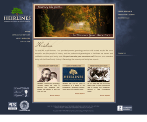 familyhistorygenealogy.com: HEIRLINES Family History & Genealogy | Discover and Document your True Ancestry
Professional Family History & Genealogy Services by Expert Professional Genealogists who care!