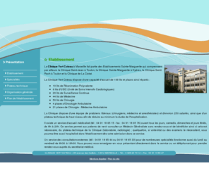 vertcoteau.fr: Clinique Vert Coteau Marseille
La Clinique Vert Coteau dispose de 161 lits et places, d'une équipe de praticiens libéraux, d'environ 250 salariés et d'un plateau technique de haut niveau.