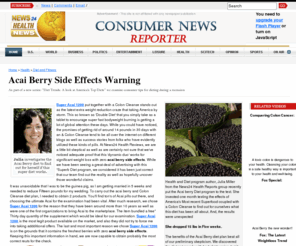 acaiberrysideeffect.net: Acai Berry Side Effects Warning
Acai Berry Side Effects Exposed. Health Reporter Discovers The Shocking Truth!