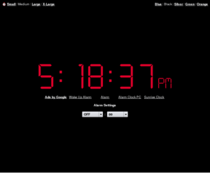 alarmyclock.com: Online Alarm Clock
Online Alarm Clock - Free internet alarm clock displaying your computer time.